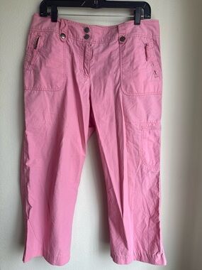 Everyday Pink Cropped Cargo Jeans for Women